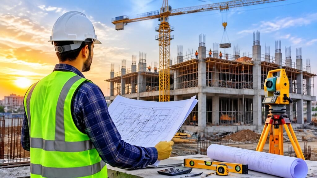 Civil engineering and site supervision for residential construction